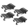 VEVOR Carrello Sposta Auto Moto Sottoruote 4 Pezzi Carico Singolo 700kg Carico Max. Totale 3000 kg, Pedana Carrello Sposta Auto Ausilio di Manovra Posizionatore per Veicoli Ruote Adattabile 0-30,5 cm