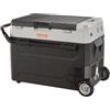 VEVOR Frigo Portatile per Auto, 53 Litri Frigorifero Compressore Congelatore Elettrico CC e CA per Campeggio con Manico Telescopico e Ruote 0,6kW.h da -20°C a 10°C Regolabile per Auto Camion Barca