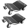 VEVOR Carrello Sposta Auto Moto Sottoruote 2 Pezzi Carico Singolo 700kg Carico Max. Totale 1400 kg, Pedana Carrello Sposta Auto Ausilio di Manovra Posizionatore per Veicoli Ruote Adattabile 0-30,5 cm