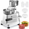 VEVOR Macchina per Hamburger Commerciale, Macchina per Hamburger Pressa Dimensioni 100mm, Pressa per Hamburger in Acciaio Inox per Formatura Carne 1000 Pezzi Carta per Hamburger, Pressa per Hamburger