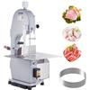 VEVOR Segaossa Elettrica da Banco Uso Commerciale in Acciaio Inox per Carne Ossa da Macellerie 1500W Produttività max. 300kg/ora, Macchina Segaossa Elettrica Spessore di Taglio 4-200mm Altezza 250mm