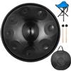 VEVOR Handpan Harmonic Hand Drum Tamburo in Acciaio in D Minor 9 Note Drum Hand 22 pollici con Soft Hand Pan Bag Hand Pan