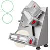 VEVOR Sfogliatrice per Pizza, Pressa per Pasta Pizza Commerciale Diametro 3-12 Pollici, Rullo per Pasta Elettrico da 370W 260 all'Ora, Macchina per Pasta Spessore Regolabile in Acciaio Inox da Banco