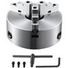VEVOR Mandrino a 3 Ganasce per Tornio Mandrino Autocentrante Materiale in HT300 Diametro 250 ± 5 mm, Mandrino per Tornio a 3 Griffe Gamma di Serraggio 6-110mm, Mandrino Autocentrante per Tornio 250mm