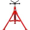 VEVOR Cavalletto per Tubi con Testa a V 0,32-30,48 cm Supporto per tubi Altezza Regolabile 61-107 cm Massima Capacità 1134 kg, Cavalletto per tubi Materiale in Acciaio al Carbonio Piedi Pieghevoli