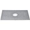 VEVOR Kit cordolo doccia, kit piatto doccia 60"x38" con scarico centrale da 6,3", kit di installazione doccia leggero in EPS con 2 panni impermeabili, bastoncini inclinati