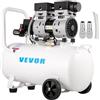 VEVOR Compressore Silenzioso 750W, Compressore d'Aria Oil-free 50 L, Pressione 8 Bar, Compressore d'Aria Silenzioso 220V, Compressore Aria Portatile, Rumorosità: 68 dB, per Esigenze di Gonfiaggio