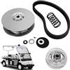 VEVOR Kit frizione posteriore per carrello da golf Yamaha Gas G2-G22 1985+ Kit frizione secondaria con cinghia JN6-G6201-03 JN6-G6201-04, Argento