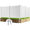 VEVOR Schermo per la Privacy da Esterno, Recinzione 1270x1270mm per Cortile per Condizionatore d'Aria, Recinzione per Attrezzature per Piscina in Vinile, Racchiudere Bidoni della Spazzatura 4 Pannelli
