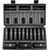 VEVOR Set di Bussole a Impatto 12,7 mm Set di 13 Bussole 10-24 mm per Avvitatore a Percussione in Acciaio Legato CR-V con Indicatori di Dimensione HRC 42-48 Accessori in Valigetta per Riparazione Auto