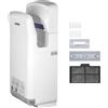 VEVOR Asciugamani Elettrico 2000W Verticale Asciugamani Elettrico Automatico con Filtrazione Hepa Asciugamani ad Aria Calda a Temperatura 43 °C in