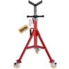 VEVOR Cavalletto per Tubi, 400kg Supporto Basamento del Treppiedi, Altezza 71-131 cm Supporto Professionale Treppiede, Cavalletto per Tubi con Supporto a V per Tubi 0,32-30,48 cm, Cavalletto Tubi