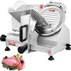 VEVOR Affettatrice Professionale, Affettatrice Elettrica per Gastronomia 200 W, Affettatrice 350-400 Giri/min con Lama in Acciaio al Carbonio da 20,32 cm, Affettatrice Elettrica a Spessore Regolabile