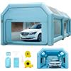 VEVOR Cabina di Verniciatura Gonfiabile in Tessuto Oxford 210D PVC, Spazio Esterno 8 x 4 x 3 m e Spazio Interna 7,7 x 3 x 2,5 m di Tenda di Vernice Gonfiabile della Cabina in Blu per Auto o Campeggio