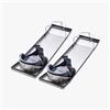 VEVOR Ginocchiere per calcestruzzo 75 x 20 cm, Tavole per ginocchiere in acciaio inox, Spingitore per calcestruzzo, Ginocchiere per calcestruzzo e cinghie per lavorazione del calcestruzzo
