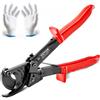 VEVOR Taglierina per Cavi, 250 mm Tagliacavi a Cricchetto Taglio Fino a 240 mm², Trancia Cavi Elettrici con Impugnature Comode, Leva a Sgancio Rapido, Lama in Acciaio per Molle al Silicio-manganese