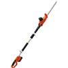 VEVOR Tagliasiepi Elettrico a Batteria Asta Telescopica Regolabile tra 188-239 cm da Giardino per Siepi Cespugli Arbusti Potatura, Tagliasiepi a Batteria 20V Lama in Acciaio a Doppio Taglio 45,7 cm