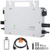 VEVOR Micro inverter 600 W impermeabile IP67, per collegamento alla rete solare Micro inverter solare Monitoraggio Remoto tramite App e WIFI