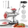 VEVOR Tritacarne Manuale in Acciaio Inossidabile da Tavolo 2 Modi di Fissaggio Ventosa Morsetto per Preparazione di Salsicce Polpette Salumi, Tritacarne Manuale in Acciaio Inox da Tavolo Calibro #8