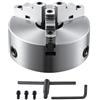 VEVOR Mandrino a 3 Ganasce per Tornio Mandrino Autocentrante Materiale in HT300 Diametro 200 ± 5 mm, Mandrino per Tornio a 3 Griffe Gamma di Serraggio 4-85mm, Mandrino Autocentrante per Tornio 200mm