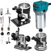 VEVOR Rifilatore Elettrico 710W Fresatrice Compatta Rifilatore per Legno 10000-30000RPM Rifilatrice per Legno Multifunzione con Base Affondamento e Base Inclinata