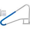 VEVOR Corrimano per Piscina in Acciaio Inox da 55x32 Pollici, Capacità 113kg per Piscina Scala Corrimano con Copertura dell'Impugnatura in Nylon da 4 Piedi, Maniglione per Piscina Spa Parco Acquatico