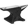 VEVOR Incudine da Fabbro 30kg Incudine in Acciaio Fuso Stile Londinese Ampio Piano di Lavoro 263x88mm Durezza 50HRC con Foro Rotondo 16mm Quadrato 19mm Strumento per lavorazione dei Metalli e Gioielli