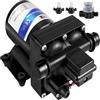 VEVOR Pompa Autoadescante per l'Acqua, 12V DC di Pompa di Acqua Dolce, Flusso Nominale 3 GPM per Pompa a Diaframma Industriale con Filtro, Pompa Acquario della Protezione Termica Ideale per Lavaggi