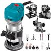 VEVOR Rifilatore Elettrico 710W Fresatrice Compatta Rifilatore per Legno 10000-30000RPM Rifilatrice per Legno Multifunzione con Base Affondamento e Base Inclinata e Base Offset