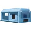 VEVOR Cabina di Verniciatura Gonfiabile, Tenda di Verniciatura Gonfiabile Portatile Potente Ventilatore, Sistema di Filtro dell'Aria, Verniciatura per Auto Veicoli e Mobili 6,4 x 4,1 x 3 m, 1100 W