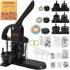 VEVOR Kit per Fustellatrice Manuale di Badge Spillo Bottoni Diametro 25/32/58mm 300 Pezzi, Kit di Punzonatrice Manuale in Plastica per Badge Spillo Fai-da-te con Accessori Completi per Hobby Regali