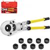 VEVOR Pinze per Tubi a Crimpatrice TH 16-32 mm V 12-28 mm Testa Girevole a 360°