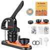 VEVOR Kit per Fustellatrice Manuale di Badge Spillo Bottoni Diametro 58mm 100 Pezzi, Kit di Punzonatrice Manuale in Plastica per Badge Spillo Fai-da-te con Accessori Completi Modelli da Diametro 58mm