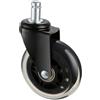 VEVOR Set di Ruote Girevoli di Ricambio per Sedia da Ufficio da 5 Pezzi Diametro 76,2 mm, Ruote Pivotanti 5 Pezzi per Sedia da Computer per Carichi Pesanti per Pavimenti Capacità di Carico max. 59 kg