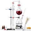 VEVOR Kit di distillazione di oli essenziali, 2000 ml, kit di distillazione di vetreria da laboratorio 3.3 Boro con piastra riscaldante da 1500 W e 24, 40 giunti, set da 28 pezzi