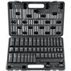 VEVOR Set di Bussole a Impatto 3/8" Set di 48 Pezzi SAE 5/16"-3/4" Metrico 8-22mm, Barra di Prolunga per Trasmissione Cr-V, 6 Punti Giunto Accessori in Valigetta per Riparazione Auto