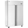 VEVOR Congelatore Commerciale 1382 x 800 x 2110 mm Congelatore Verticale a 2 Porte 1252 L in Acciaio Inossidabile con Sbrinamento Automatico, 6 Ripiani Regolabili, Controllo Temperatura -25 a -15°C