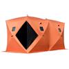 VEVOR Tenda da Pesca sul Ghiaccio 360x180x205cm, Riparo Portatile per 8 Persone, Tenda da Pescare per Riparo del Ghiaccio con 6 Picchetti di Terra e 6 Guy Rope Uso per Pesca, Campeggio ed Escursioni