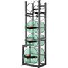VEVOR Portabombole Gas, Capacità 1x22,7 kg, 2x13,6 kg, 3 Altri Piccoli, Portabombole Refrigerante 39,5x33x126,5 cm, Scaffale per Freon, Gas, Ossigeno, Azoto, Refrigerante