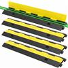 VEVOR Canalina Passacavi Elettriche Rampa Modulare per Condotto 2 Canale Protezione Cavo in Gomma e Pvc Carico 4.989 kg Rampa di Protezione per Cavi 101x24,5x5 cm