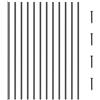 VEVOR Balaustre in Metallo per Scale 1118 x 13 mm Ringhiera Quadrata con Mandrini Lega di Alluminio, 31 Balaustre per Ponte con Viti, Ringhiera Classica Cava Dritta Verniciata a Polvere Nera Satinata