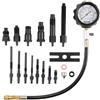 VEVOR Kit Manometro per Compressione con 18 Adattatori per Motori Diesel Manometro 0-70 Bar, Manometro Pressione Cilindro Motore per Auto Moto da Garage Officina, Manometro Misuratore Pressione Auto