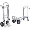 VEVOR Carrello a Mano Pieghevole in Alluminio Carrello a Mano Carrello Portacarichi Carico Max. 363kg, Carrello a Mano Pieghevole in Carrello con Piattaforma Ruote per Trasporto di Merci da Magazzino