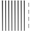 VEVOR Balaustre in Metallo per Scale 19 x 19 x 810 mm Balaustre Colonna Rotonda in Allumino, 101 Balaustre per Ponte con Viti, Ringhiera Classica per Ponte Cavo Verniciata a Polvere Nera Satinata