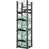 VEVOR Portabombole Gas, Capacità 3x13,6 kg e 3 Altre Piccole, Portabombole Refrigerante 32,5x33x119,7 cm, Scaffalatura in Acciaio per Freon, Gas, Ossigeno, Azoto