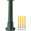 VEVOR Supporto della Pompa a Mano in Stile Retrò da Giardino Esterno, Base della Pompa dell'Acqua Manuale a Colore Verde in Ghisa, Base della Pompa Utilizzata in Stagni, Cortili e Giardini Familiari