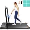 VEVOR Tapis Roulant da Scrivania a Correre Camminare 500W in Argento, Tapis Roulant Sotto Piano con Telecomando e Corrimano, Macchina da Passeggio Cintura da Piedi 1120x360x1,4mm per Casa e Ufficio