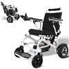 VEVOR Sedia a Rotelle Elettrica per Adulti Anziani, Capacità Carico 136,08 kg, Sedia a Rotelle Motorizzata Pieghevole Leggera Larghezza 449,58 mm, Sedia Elettrica per Tutti i Terreni Lega Alluminio