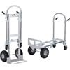VEVOR Carrello a Mano Pieghevole in Alluminio 2 in 1 Capacità Carico da 454kg, Carrello a Mano Pieghevole Salvaspazio Carrello con Piattaforma Ruote in Gomma per Trasporto di Merci da Magazzino 454kg