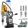 VEVOR Trapano Magnetico Elettrico 1100W, 12000N Carotatrice Magnetica con 7 Punte Portatile, Trapano Industriale Elettromagnetico con Massima Foratura 40 mm e Profondità 125 mm per Uso Industriale